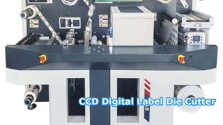 A etiqueta do CCD Digital morre cortador